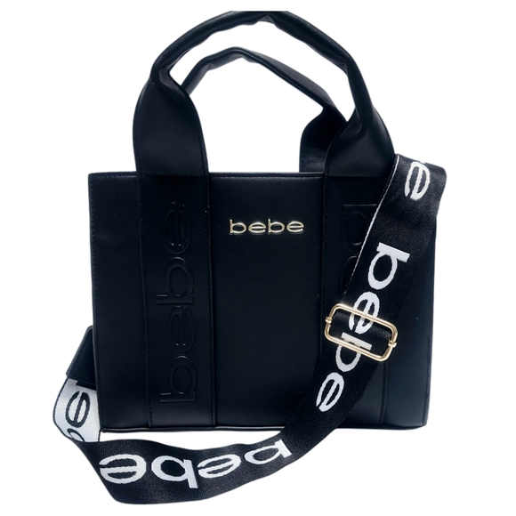 bebe Handbags - bebe Hana black sachet crossbody bag